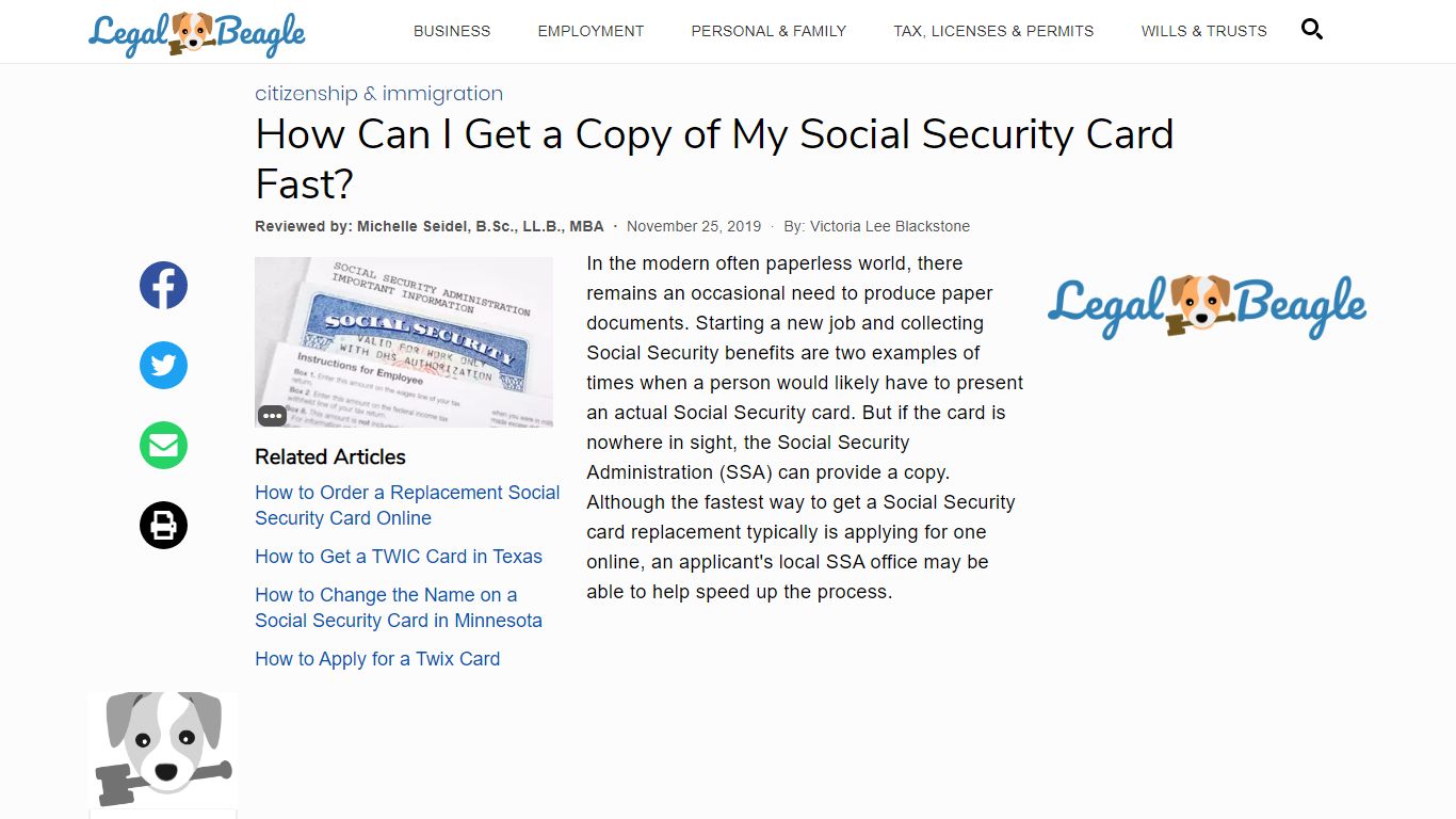 How Can I Get a Copy of My Social Security Card Fast?